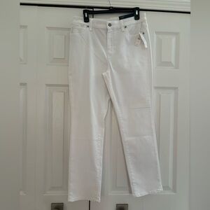 NWT Talbots off white Size 10p women’s pants straight leg